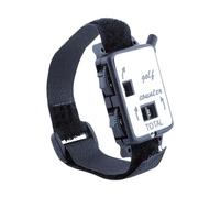 Montre avec compteur de scores de golf - Bracelet manuel - Mini tracker de tir mécanique avec cordon en ABS - Portable - Bouton poussoir - Dispositif de notation pour l'entraînement et le sport