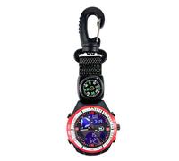 Montre avec pour homme | accessoire de survie pour extérieur - Montre de poche multifonctionnelle avec mousqueton, pour activités de plein air, camping, randonnée, sac à dos d'épaule sport Alpinisme