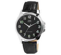 Montre avec système lumineux pour homme résistante à l'eau Analogique cuir classique cool QA06J305Y