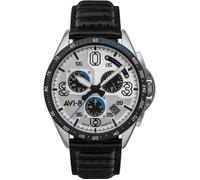 Montre - AVI-8 - P-51 MUSTANG - Mécanisme quartz - Cadran blanc - Bracelet cuir noir