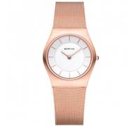 Bering Montre femme mixte 11930-366 Slim Classic Quartz 30 mm Bracelet en maille Blanc