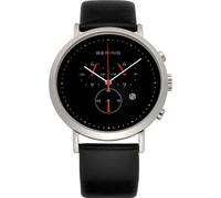 Montre BERING Classique 10540-402 - Extra Plate Chrono Homme - Acier - Verre saphir - Cuir