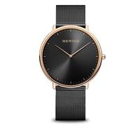 Montre BERING Ultra Sli maille milanaise noire - Femme - Quartz - Verre saphir