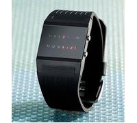 Montre binaire - Future Line - Homme - Bracelet plastique - Couleur noire - Tendance