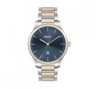 Montre - Boss - 1513978 - Acier Bicolore - Cadran Bleu - Étanchéité 5 ATM