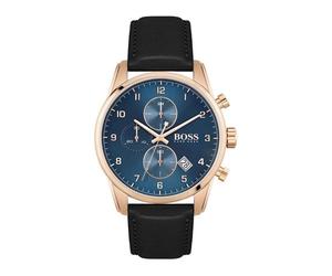 Montre - BOSS - Skymaster Chrono - Cuir - Noir - Homme