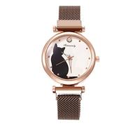 Montre Boucle avec Aimant Femme Mode Alliage Montre Extensible, café, taille unique