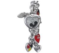 Montre-bracelet Accutime Disney Mickey Mouse breloques Montre quartz argent e avec motif c ur pour filles et femmes