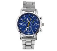 Montre-Bracelet Analogique Masculine 3 Couleurs, Bracelet en Acier Inoxydable, Boîtier en Alliage, Montres-Bracelets pour Hommes