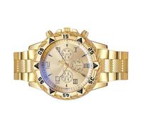 Montre-bracelet analogique pour homme en acier inoxydable facile à lire pour le travail, le bureau, les voyages, les fêtes, les événements, les anniversaires, les vacances, la fête des pères, les