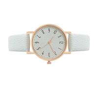 Montre-bracelet analogique vintage précis à - montre-bracelet classique avec cadran rond avec bracelet en cuir PU, accessoire élégant pour montre, élégant à porter tous les, blanc, Fare riferimento