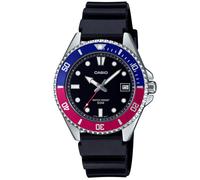 Montre-bracelet Casio 38,5 mm montre 5 ATM montre noire date de plongée MDV-1...