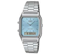 Montre Bracelet CASIO Collection Edgy Ana-Digi Acier/Bleu Clair AQ-230A-2A1MQYES