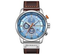 Montre Bracelet - CURREN - M8291 - Chronographe - Cuir Simili - Résistant à l'eau 3Bar