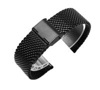 Montre bracelet en acier inoxydable montre maille bracelet épais fil pendentif boucle 1,0 fil 18 20 22 24 mm bracelet de montre