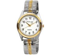 Montre bracelet - EXCELLANC - Excellanc - Boîtier 35 mm bicolore - Bracelet extensible acier - Mouvement quartz