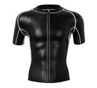 Montre-bracelet Garçon Homme Veste en Cuir Veste Décontractée Slim Fit Joli Quatre Combinaison de Moto Élastique Manches Courtes Chemise en Dentelle Homme Bleu, Noir , L