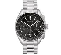 Bulova Montre à Quartz analogique pour Homme avec Bracelet en Acier Inoxydable 96K111, Noir, Décontracté