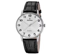 Festina Montre Homme F20690/1 Quartz 36 mm 3 ATM Bracelet cuir noir Verre minéral