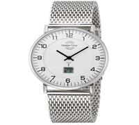 Montre Bracelet Homme MTGS-10558-12M - MASTER TIME - Radio Piloté - Résistance à l'eau 5 bars - Cadran blanc