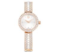 Montre bracelet-jonc Matrix pearl bangle, Fabriqué en Suisse, Bracelet en cristal, Finition or rose OS