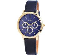 Montre bracelet Just Femme Bleu Cuir style affirmé