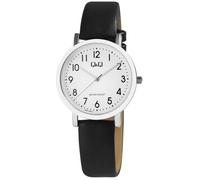 Montre bracelet Mouvement quartz idée cadeau marque Q&Q classique Analogique pour femmes cuir water resistant Q58A-007PY