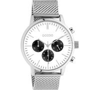 Montre-bracelet Oozoo argent acier inoxydable C10910 Timepieces unisexe montre à quartz analogique UOC10910