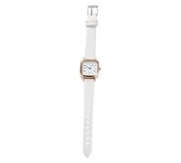 Montre-bracelet pour femme avec bracelet givré avec aiguille des secondes pour infirmières, blanc, taille unique