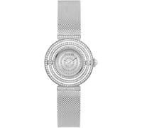 Montre-bracelet pour femme Guess cadran argenté cristal maille acier GW0550L1...
