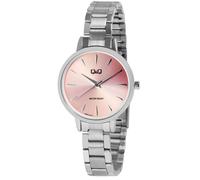 Montre bracelet pour femmes discrète Q&Q Quartz neuve maillon étanche à l'eau Q56A-001PY
