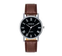 Montre bracelet pour femmes hommes étudiants mode montre, marron, taille unique