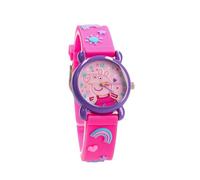 Vadobag Pret Montre analogique - Peppa Pig - Rose - Violet - pour Enfant - Ecole - Maternelle - Garderie - Vacances - Fille, Sangle, Sangle