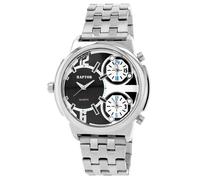Montre bracelet Raptor Homme Argent Métal charme discret