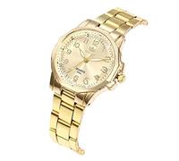 Montre-bracelet ronde en acier inoxydable pour femme - Montre analogique à quartz - Montre simple pour homme, b, taille unique