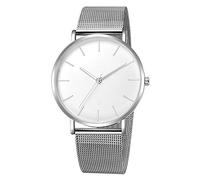 Montre bracelet tendance pour homme avec affichage de la date et de la date - Montre à quartz analogique en acier inoxydable pour homme et femme, K, taille unique