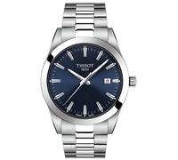 Montre Bracelet - TISSOT - Gentleman - Acier inoxydable - Cadran bleu - Étanchéité 10 Atm