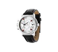 Montre Bracelet - VIPER - Dual Time - Acier Inoxydable - Cuir - Étanchéité 10 ATM