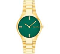 Montre - Calvin Klein - Acier Or - Cadran Vert - Mouvement Quartz