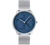 Calvin Klein Montre Analogique à Quartz pour Homme et Femme Collection Iconic Mesh - 40MM avec Bracelet Milanais en Acier Inoxydable Argenté - 25200031