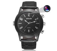 Montre Caméra Espion Full HD 1080p Bracelet Cuir Vision Nuit Détection Mouvement ROM 32 Go Noir YONIS