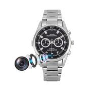 Montre Caméra Espion HD 1080p Vision Nuit Détection Mouvement Audio Vidéo ROM 32 Go Argent YONIS