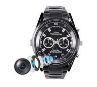 Montre Caméra Espion HD 1080p Vision Nuit Détection Mouvement Audio Vidéo ROM 64 Go Noir YONIS Noir G