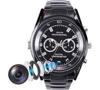 Montre Caméra Espion HD 1080p Vision Nuit Détection Mouvement Audio Vidéo ROM 64 Go Noir YONIS Noir