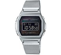 Casio Montre Vintage A1000M-1BEF – Digitale quartz, LED, Étanche, Bracelet acier inoxydable