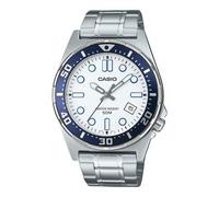 Montre Casio Blanc Cadran décontracté 50M MTD-135D-7AV pour des hommes
