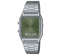 Montre Casio Collection Edgy Ana-Digi Argent/Vert AQ-230A-3AMQYES