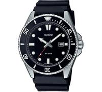 Montre - Casio - Collection Homme - Noir et Acier - Étanchéité 20 bars - Verre minéral - Quartz