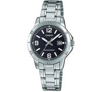 Montre - CASIO - Collection LTP-V004D-1B2 - Quartz - Femme - Noir - Acier inoxydable