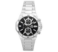 Casio Montre EFV-640D-1AVUEF – Chronographe 10 ATM – Bracelet acier inoxydable, Éclairage LED